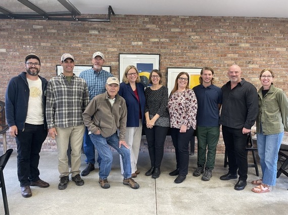 Under Secretary Jenny Lester Moffitt and a group of Midwest farmers came together to discuss opportunities available through USDA’s Transition to Organic Partnership Program.